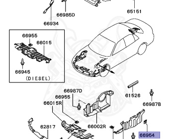 Mitsubishi - Galant - E54A - 1993 - PNXM - 6A12