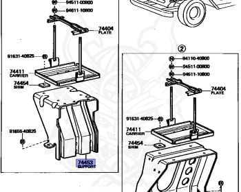 Genuine Land Cruiser BJ40 Exterior OEM parts supplied from Japan