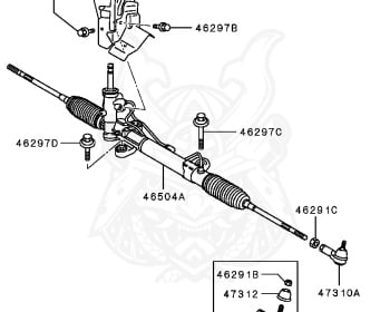 Genuine Lancer Evolution X CZ4A Chassis OEM parts supplied from