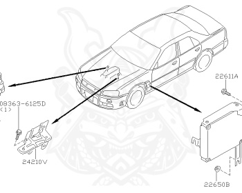 Nissan - Skyline - R34 25GT - ENR34 - 2000 - 25GT - 4 DOOR SEDAN(4S) - AUTOMATIC-FLOOR SHIFT(AT.F4) - High cast, 2-link (IRS.2WD) - RB25DE