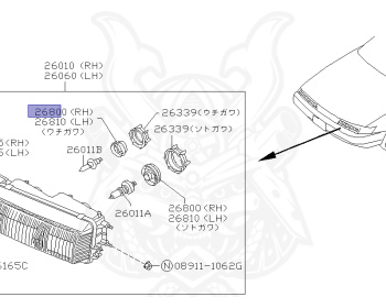 Nissan - Silvia - S13 - 1993 - Q'S - HARDTOP(K) - MANUAL TRANSMISSION(MT) - TWO WHEELS STEERING(2WS) - SR20D