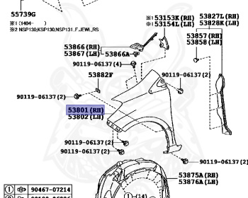 Toyota - Vitz - KSP130 - 2015 - F TYPE - 5-DOOR - Variator - 1KRFE