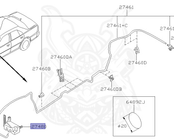 Nissan - Skyline - R34 25GT - ENR34 - 1998 - 25GT - 4 DOOR SEDAN(4S) - AUTOMATIC-FLOOR SHIFT(AT.F4) - High-speed 2-link (IRS.2WD) - RB25DE