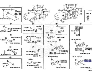 Toyota - Land Cruiser - FJ75 - 1990 - STANDARD TYPE - CHASSIS FOR FIRE ENGINE - Manual - 3F