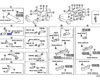Toyota - Land Cruiser - HZJ75 - 1994 - STANDARD TYPE - CHASSIS FOR FIRE ENGINE - Manual - 1HZ