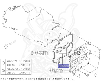 Subaru - Legacy Touring Wagon - BP5 - Jan-2004 - 20GTB - Wagon - 4W - 5-speed automatic transmission - Right hand - EJ20