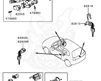 Mitsubishi - Mirage - CJ2A - 1995 - MNXM - 4G15