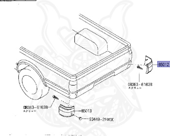 Nissan - Datsun - 720 - 1984 - DELUXE TYPE - Heisho Truck (TH) - 2 WHEEL DRIVE(2WD) - 4 SPEED T/M COLUMN SHIFT(R4) - Z16S