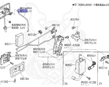 Genuine Fairlady Z Z31 Exterior OEM parts supplied from Japan