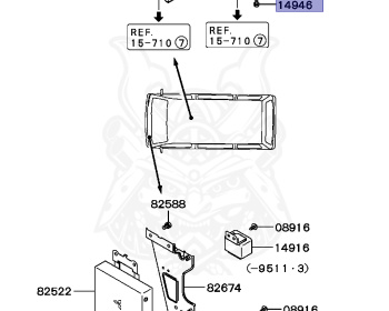 Mitsubishi - Minicab Van - U44V - 1994 - HLNXE - 4A30