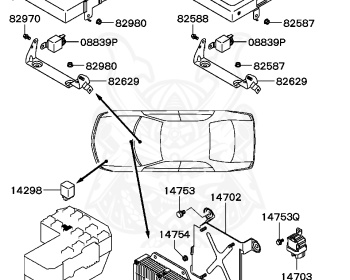 Mitsubishi - Diamante - F46A - 2005 - TYHC2 - 6G72