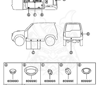 Mitsubishi - Pajero Mini - H56A - 1998 - MKHF - 4A30