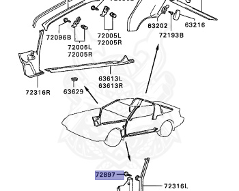 Mitsubishi - Starion - A184A - 1987 - MNWS - G63B