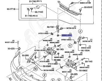 Mazda - Lantis - CBAEP - Jun-1996 - Right hand - KF-ZE