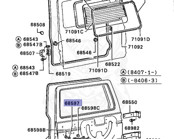 Mitsubishi - Pajero - L149G - 1990 - WRFX - 4D56