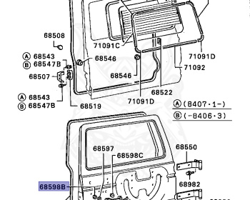 Mitsubishi - Pajero - L149G - 1990 - WRFX - 4D56