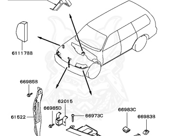 Mitsubishi - Challenger - K99W - 2000 - GYXC9 - 6G74