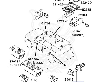Mitsubishi - Pajero - V25W - 1994 - GNHM - 6G74