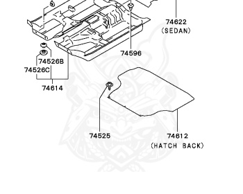 Mitsubishi - Galant - E54A - 1994 - PRGW - 6A12