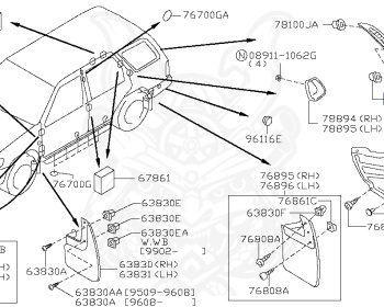 Nissan - Pathfinder - R50 - 1996 - R3M - WAGON(W) - 4 WHEEL DRIVE(4WD) - AUTOMATIC TRANSMISSION(AT) - QD32TI