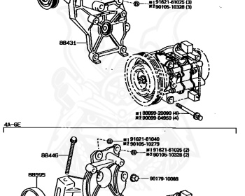 Toyota - Corolla - AE104 - 1995 - XE TYPE - 4-DOOR(SEDAN) - Automatic - 4AFE