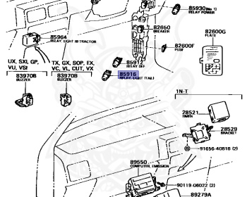Toyota - Tercel - EL30 - 1989 - SOPHIA TYPE - 5-DOOR SEDAN - Manual - 2E