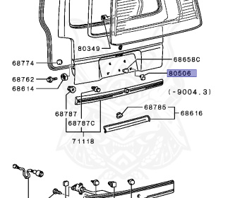 Mitsubishi - Delica Star Wagon - P35W - 1986 - HSNXT - 4D56