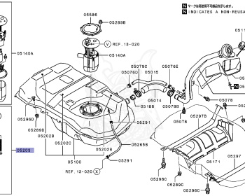 Mitsubishi - RVR - GA3W - 2013 - XTHHZ - 4B10