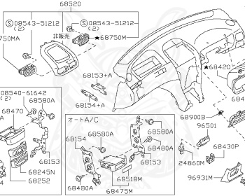 Genuine Sunny B15 Interior OEM parts supplied from Japan - Nengun