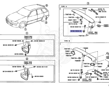 Toyota - Corolla - EE106V - 1994 - DX TYPE - VAN - Manual - 2E
