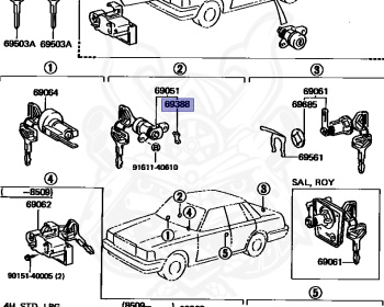 Toyota - Crown - MS125 - 1987 - ROYAL SALOON TYPE - HARDTOP - Automatic - 6MGEU
