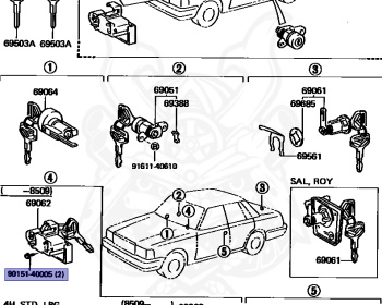 Toyota - Crown - GS121 - 1984 - SPECIAL EDITION TYPE - HARDTOP - Automatic - 1GGEU