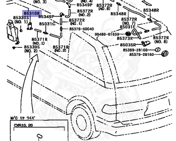 Toyota - Estima - CXR20G - 1996 - X TYPE - Manual - 3CTE