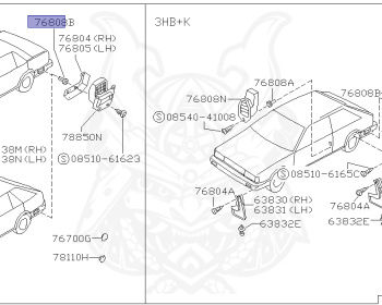 Nissan - Sunny - B12 - 1987 - 306RT - 3 DOOR HATCHBACK(3HB) - 2 WHEEL DRIVE(2WD) - MANUAL TRANSMISSION(MT) - CA16D