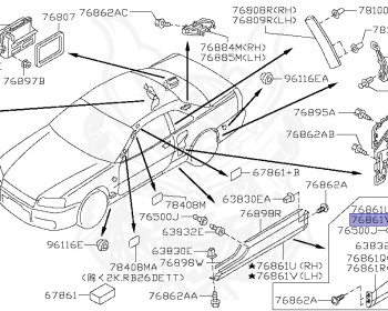 Nissan - Skyline - R34 25GTT - ER34 - 2000 - 25GT TURBO - 2-door hardtop (2K) - AUTOMATIC-FLOOR SHIFT(AT.F4) - HI-CAS 2-Link Drive (HI.2WD) - RB25DET