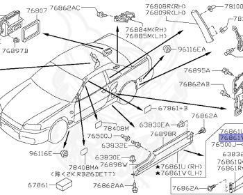 Nissan - Skyline - R34 25GTT - ER34 - 2000 - 25GT TURBO - 2-door hardtop (2K) - AUTOMATIC-FLOOR SHIFT(AT.F4) - HI-CAS 2-Link Drive (HI.2WD) - RB25DET
