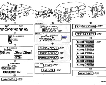 Toyota - Dyna - BU20 - 1978 - TRUCK(PICKUP):TR TYPE - Manual - B