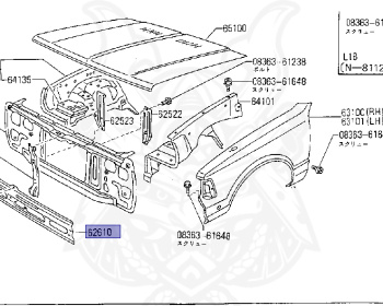 Nissan - Datsun - 720 - 1983 - DELUXE TYPE - Temporary Track (TL) - 2 WHEEL DRIVE(2WD) - 4 SPEED T/M COLUMN SHIFT(R4) - Z16S