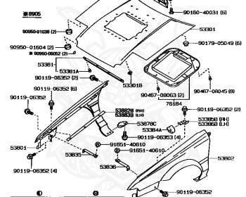Toyota - Sprinter - AE91 - 1989 - Transmission type is not specified - 5AFHE