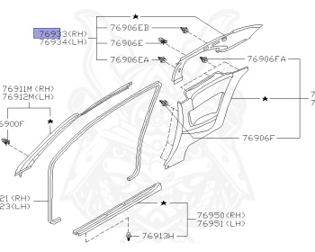 Nissan - Skyline - R34 GT - HR34 - 1998 - 20GT - 2 door hard top (2K) - AUTOMATIC-FLOOR SHIFT(AT.F4) - High cast, 2-link (IRS.2WD) - RB20DE