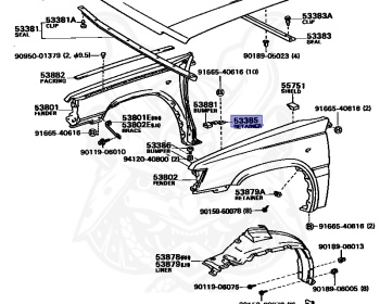 Toyota - Tercel - AL25 - 1985 - EX TYPE - 4 DOOR - Manual - 3AU