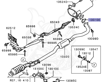 Mitsubishi - Outlander - CW6W - 2012 - XLXYZ6 - 6B31