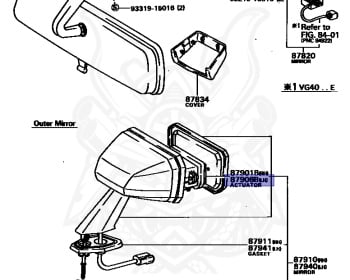 Genuine Century VG40 Exterior OEM parts supplied from Japan