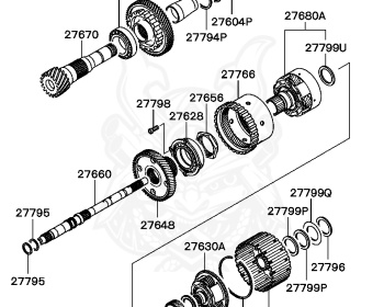 Mitsubishi - Galant - EA1A - 1996 - PRGCZ - 4G93