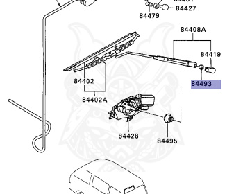 Mitsubishi - Minicab Van - U44V - 1995 - HLNHV - 4A30