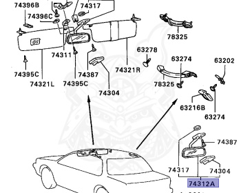 Mitsubishi - Lancer - C73A - 1989 - SNGM - 4G61