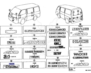 Toyota - Hiace - RZH100G - 1989 - SUPER CUSTOM LIMITED TYPE - 4-DOOR - Automatic - 1RZE