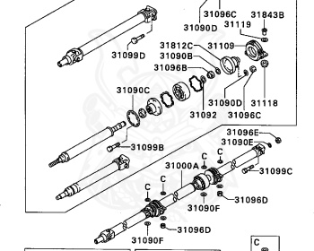 Mitsubishi - Diamante - F27A - 1990 - TRPM - 6G72