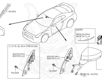 Nissan - GT-R - R35 - 2015 - GT-R BLACK EDITION - COUPE(C) - GR6 DUAL CLUTCH TRANS(GR6) - VR38DETT