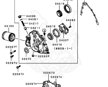 Mitsubishi - Lancer - C62A - 1987 - SNH4 - 4G15
